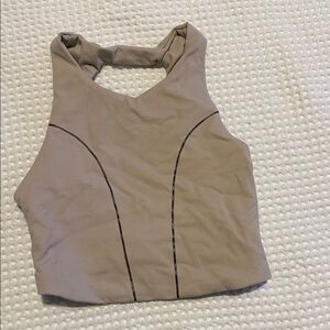 Chic Beige Sleeveless Tank Top